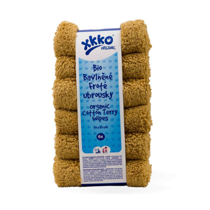 Frotte serwetki XKKO Organic 21x21 - Honey Mustard