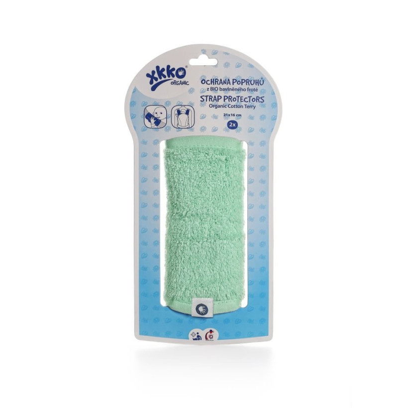 Nakładki na pasy XKKO Organic - Mint 5x1szt. (Hurtowe opak.)