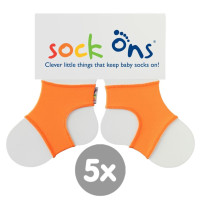 Sock Ons Bright - Orange Rozmiar 0-6m 5x1para (Hurtowe opak.)