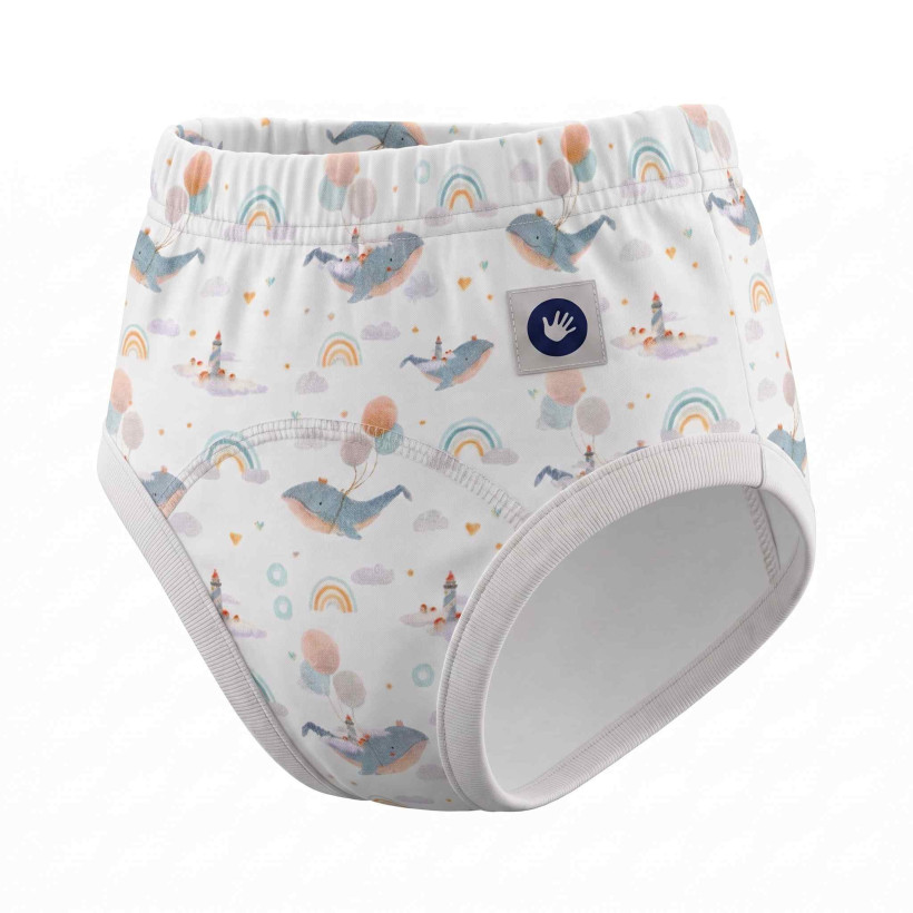 Majtki treningowe XKKO Organic - Sky Whale