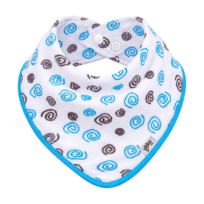 Bandanka bambusowa XKKO BMB - Cyan Spirals