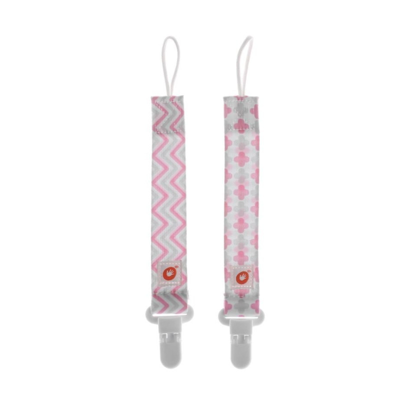 XKKO Zawieszka do smoczka 2szt. - Scandinavian Baby Pink MIX 5x2Szt. (Hurt.opak.)