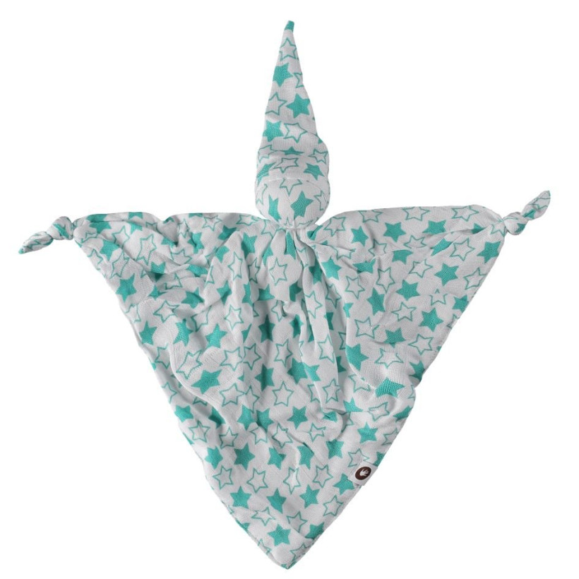 Przytulanka bambusowa XKKO BMB - Little Stars Turquoise