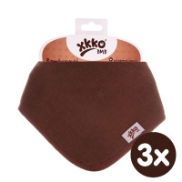 Bandanka bambusowa XKKO BMB - Dark Choco 3x1szt. (Hurtowe opak.)