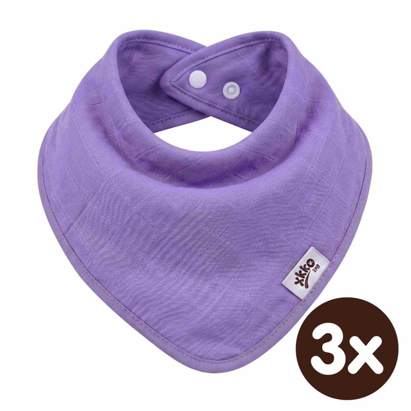 Bandanka bambusowa XKKO BMB - Lilac 3x1szt. (Hurtowe opak.)