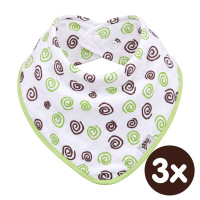 Bandanka bambusowa XKKO BMB - Lime Spirals 3x1szt. (Hurtowe opak.)