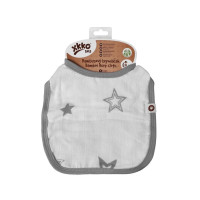 Bambusowy śliniak XKKO BMB - Silver Stars 3x1szt. (Hurtowe opak.)