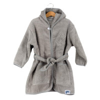 Szlafrok z bawełny organicznej XKKO Organic - Silver Stars 6-12m