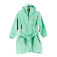 Szlafrok z bawełny organicznej XKKO Organic - Mint Stars 6-12m