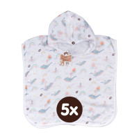 Ponczo bambusowe XKKO BMB Digi - Sky Whale Rozmiar 1. 5x1szt. (Hurt. opak.)