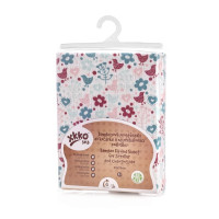 Bambusowe prześcieradło z gumką XKKO BMB 50x70 - Flowers&Birds For Girls 5x1szt (Hurtowe opak.)