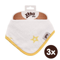 Bandanka bambusowa XKKO BMB - Lemon Stars 3x1szt. (Hurtowe opak.)