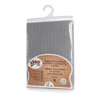 Bambusowe prześcieradło z gumką XKKO BMB 50x70 - Baby Grey 5x1szt (Hurtowe opak.)