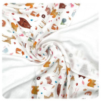 Bambusowe pieluchy XKKO BMB 30x30 Digi - Wild Forest MIX