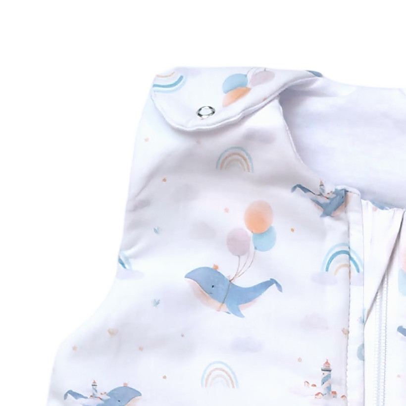 Wielofunkcyjny śpiwór dziecięcy 2w1 XKKO LUX - Sky Whale