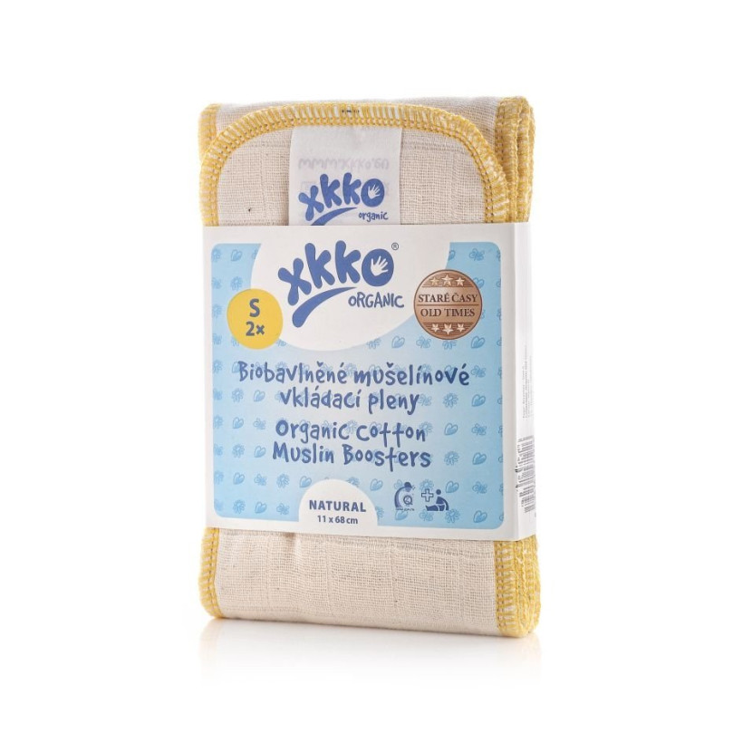 XKKO Organic Old Times Wkład chłonny - Natural Rozmiar S 5x2 szt. (Hurt. opak.)