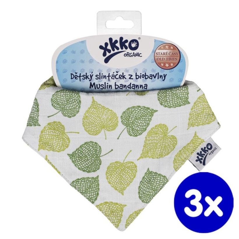 Bandanka XKKO Organic Stare Czasy - Linden 3x1szt. (Hurtowe opak.)