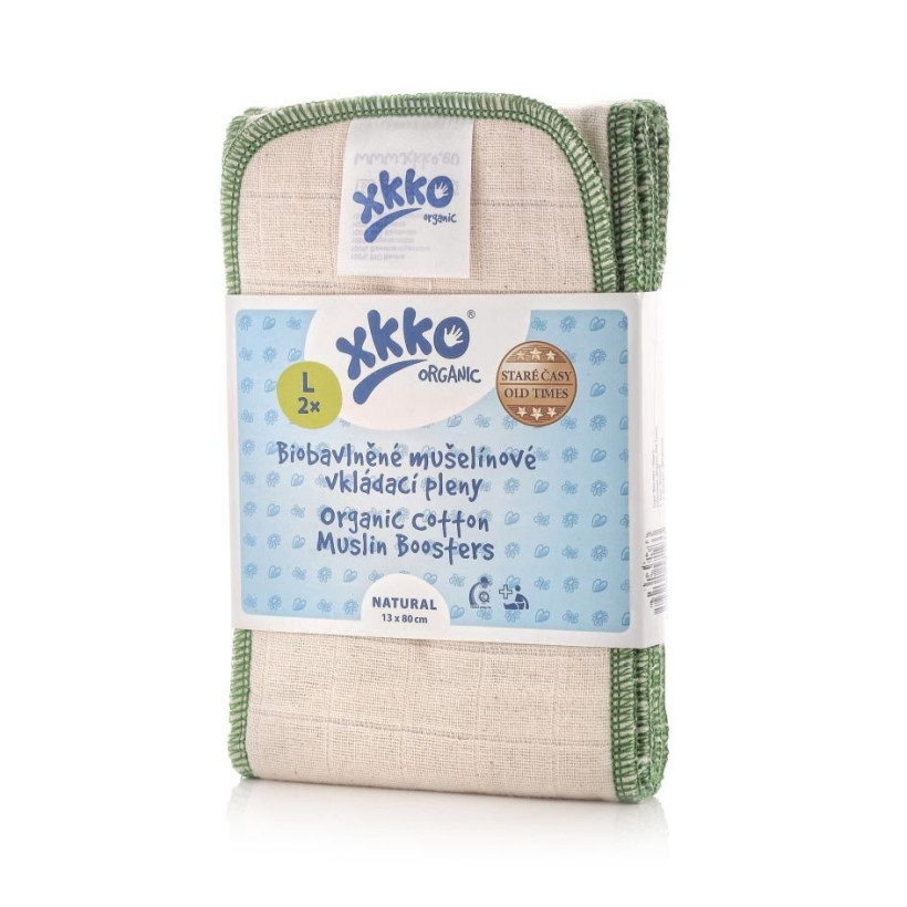 XKKO Organic Old Times Wkład chłonny - Natural Rozmiar L 5x2 szt. (Hurt. opak.)