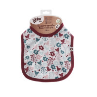 Bambusowy śliniak XKKO BMB - Flowers&Birds Girls (z PUL) 3x1szt. (Hurtowe opak.)