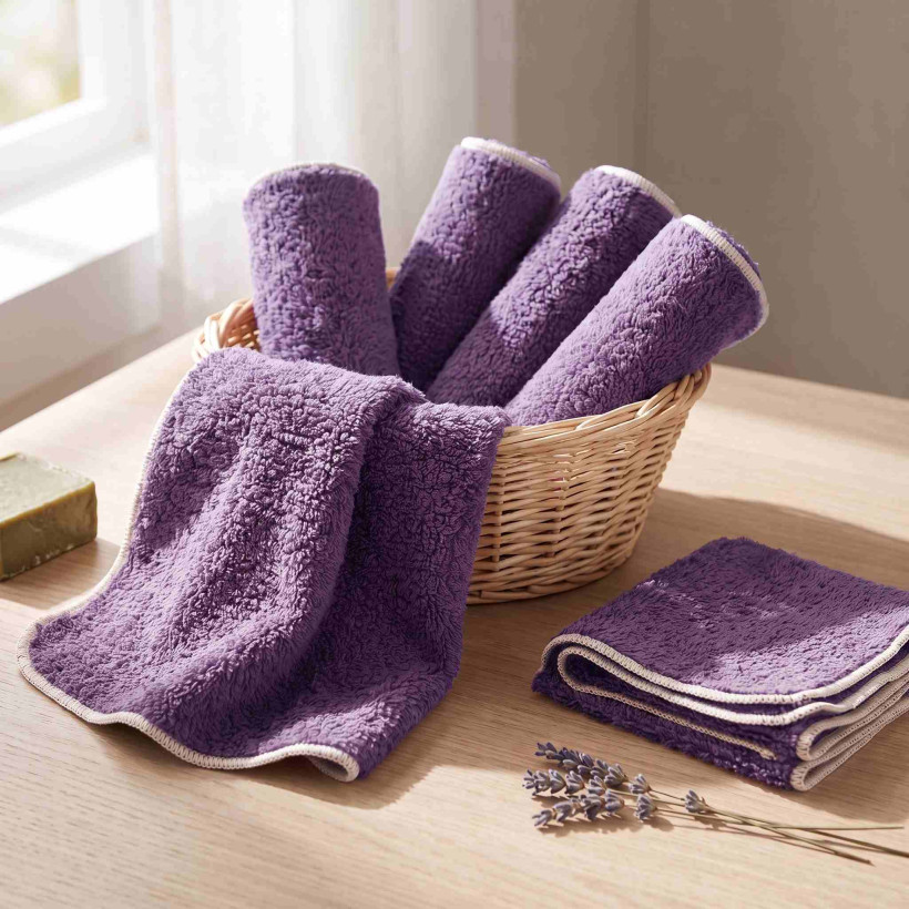 Frotte serwetki XKKO Organic 21x21 - Lavender Aura