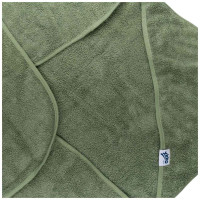 Ręcznik z kapturkiem z bawełny organicznej XKKO Organic 90x90 - Granite Green