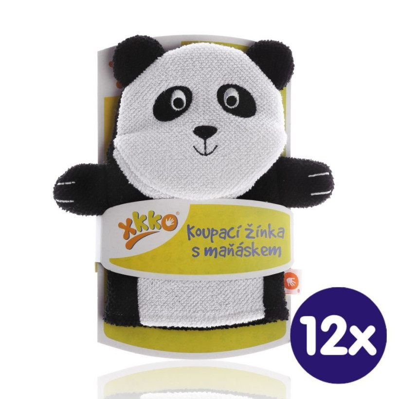 XKKO Pacynka kąpielowa (BA) - Panda 12x1szt. (Hurtowe opak.)