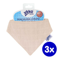 Bandanka XKKO Organic Stare Czasy - Natural 3x1szt. (Hurtowe opak.)