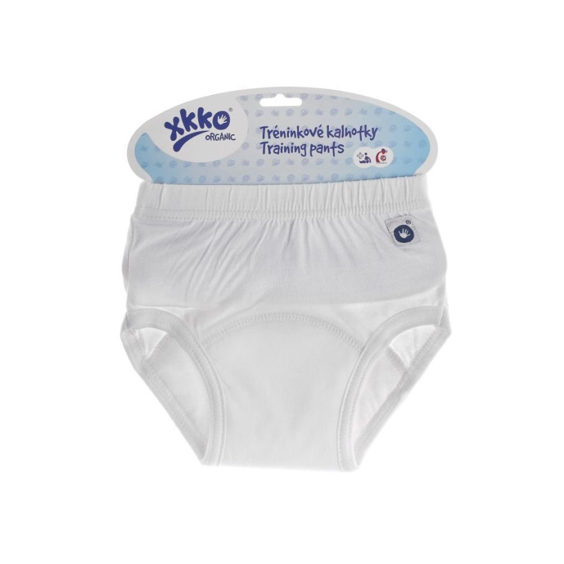 Majtki treningowe XKKO Organic - Białe Rozmiar L
