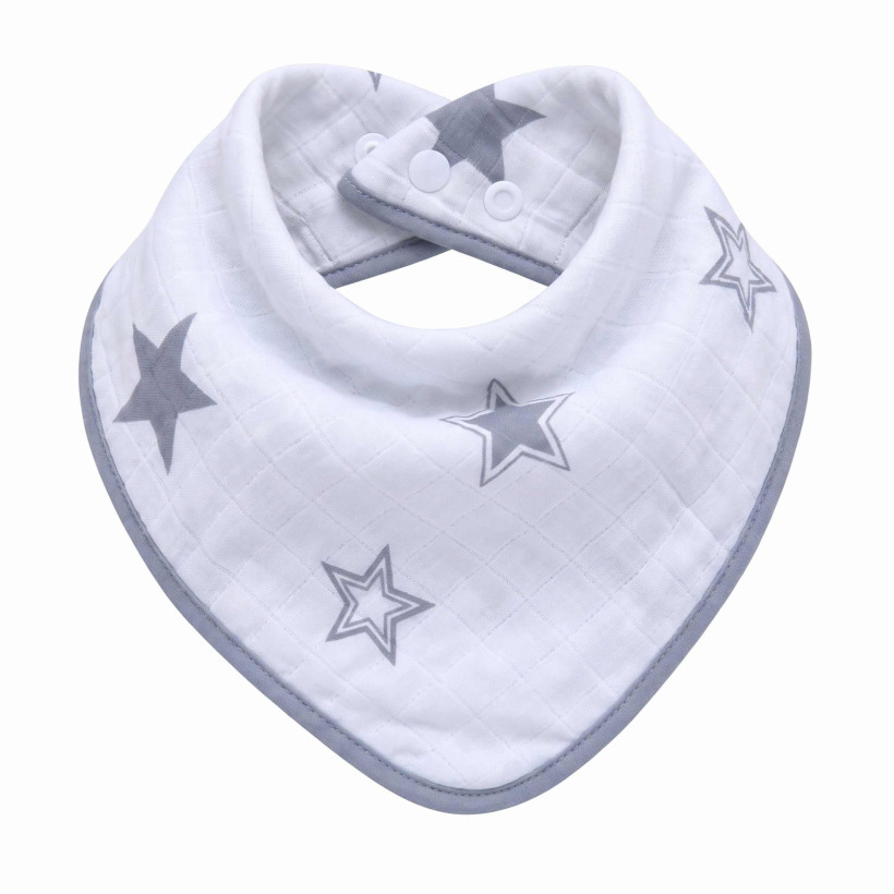 Bandanka bambusowa XKKO BMB - Silver Stars