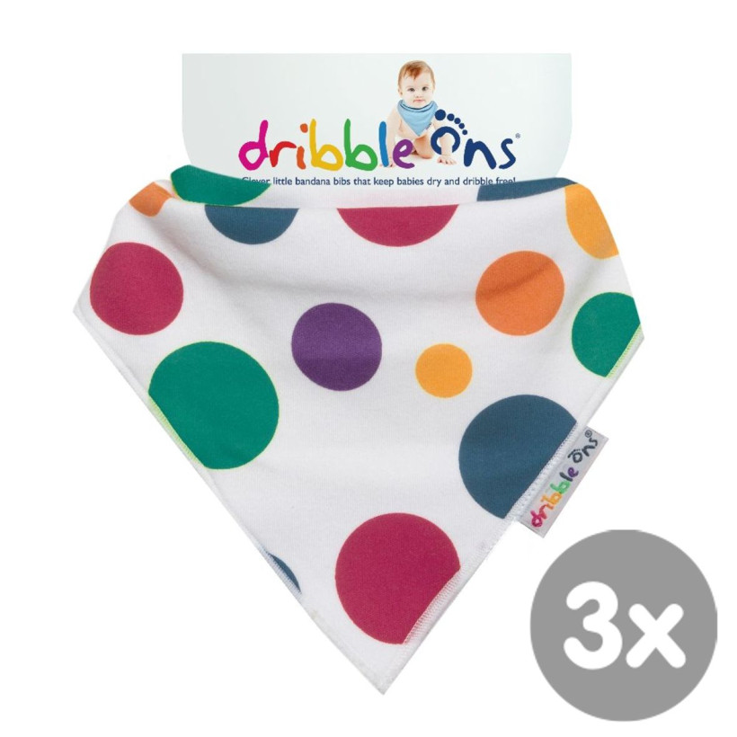 Dribble Ons Designer - Circus Spots 3x1szt. (Hurtowe opak.)