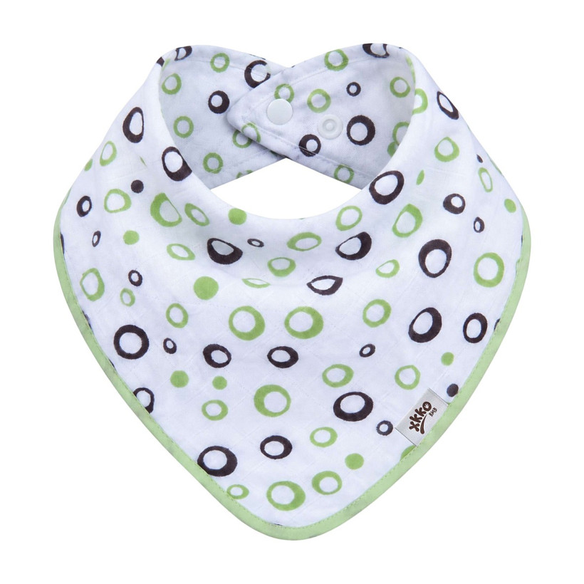 Bandanka bambusowa XKKO BMB - Lime Bubbles 3x1szt. (Hurtowe opak.)