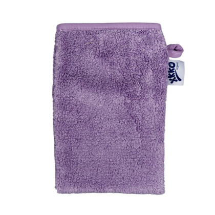 Rękawica kąpielowa z bawełny organicznej XKKO Organic - Lavender Aura