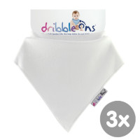 Dribble Ons Classic - White 3x1szt. (Hurtowe opak.)