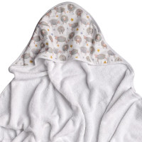 Bambusowy ręcznik z  kapturem XKKO BMB 90x90 - Dreamy Sheeps 5x1szt. (Hurtowe opak.)