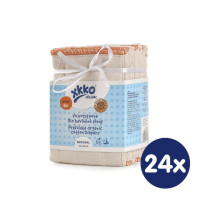 Prefoldy z bawełny organicznej XKKO Organic (4/6/4) - Bird Eye Infant Natural 24x6 Szt. (Hurtowe opak)