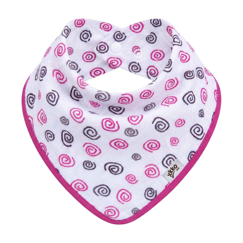 Bandanka bambusowa XKKO BMB - Magenta Spirals 3x1szt. (Hurtowe opak.)