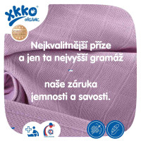 Dětské pleny z biobavlny XKKO Organic 70x70 Staré časy - Safari Mountain Spring MIX