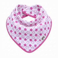 Bandanka bambusowa XKKO BMB - Little Stars Magenta 3x1szt. (Hurtowe opak.)