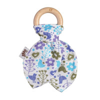 Gryzak bambusowy XKKO BMB Liść - Flowers&Birds Boys 6x1szt. (Hurt. opak.)