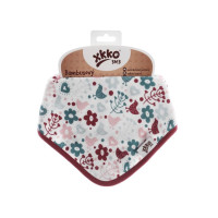 Bandanka bambusowa XKKO BMB - Flowers&Birds Girls 3x1szt. (Hurtowe opak.)