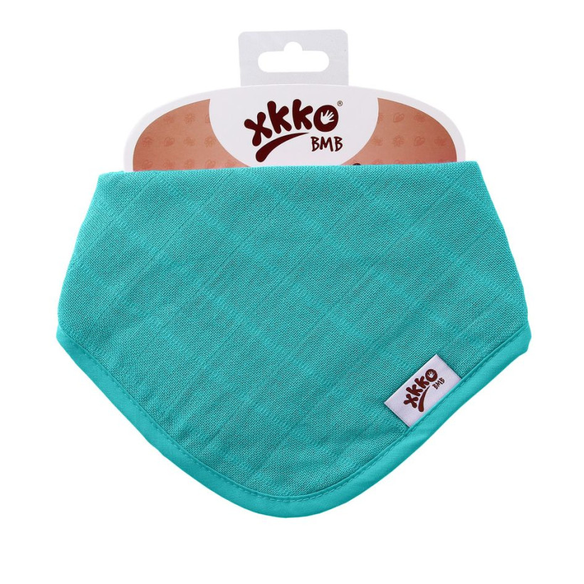 Bandanka bambusowa XKKO BMB - Turquoise 3x1szt. (Hurtowe opak.)