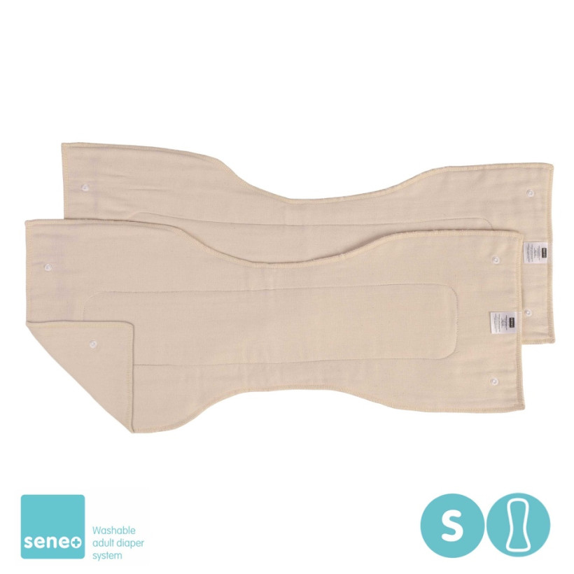 SENEO Wkładki chłonne Twill o anatomicznym kształcie - 2Szt. Rozmiar L