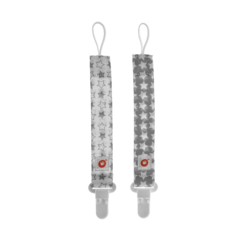 XKKO Zawieszka do smoczka 2szt. - Little Stars Silver MIX 5x2Szt. (Hurt.opak.)